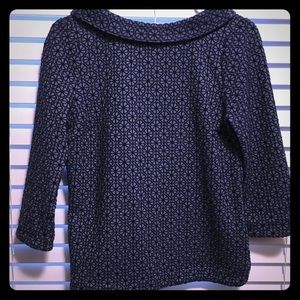 Boden 3/4 sleeve top with collar